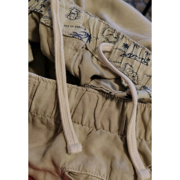 Tommy Bahama Men's Pants Size L Linen Blend Pockets Stretch Tan - Picture 9 of 11